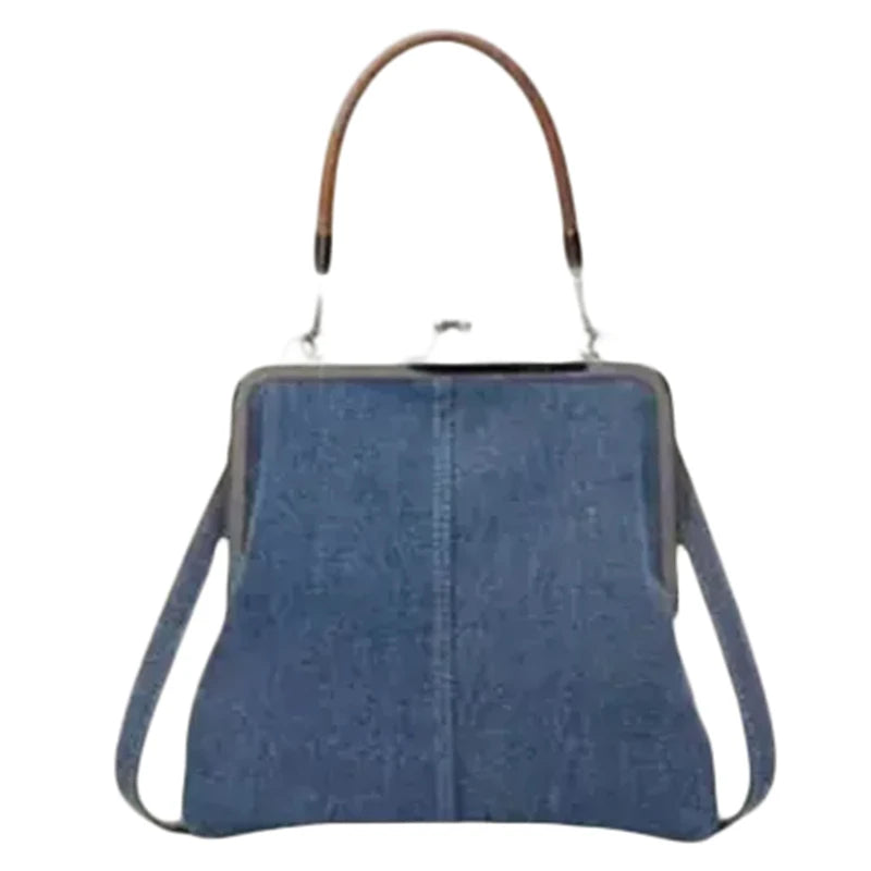 Denim  handbag for women with handles