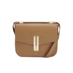 Small structured leather crossbody bag