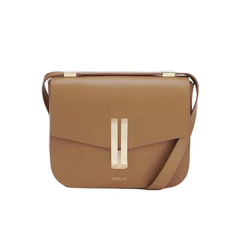 Small structured leather crossbody bag