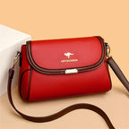 Versatile leather crossbody bag