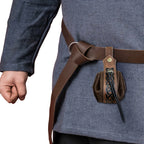 Medieval leather coin pouch