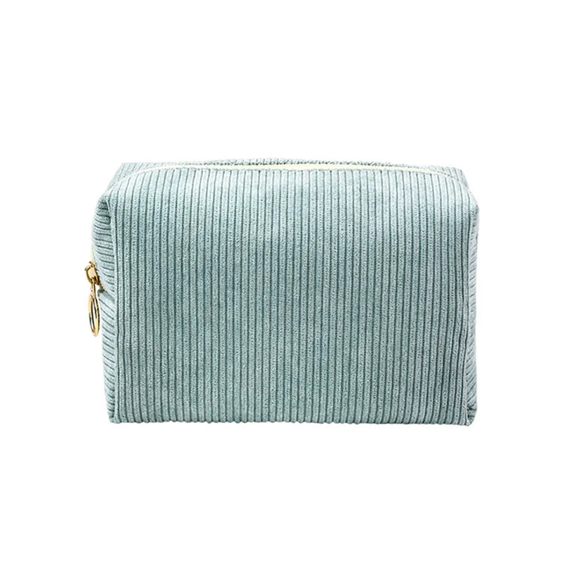 Corduroy cosmetic bag