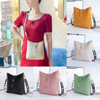 Classic leather shoulder bag for women