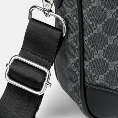 Designer-inspired leather laptop briefcase