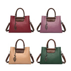 Vintage-inspired leather handbag