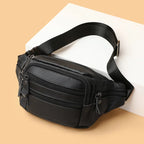 Smooth leather belt pouch