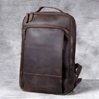 Leather hiking rucksack