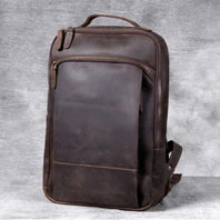 Leather hiking rucksack