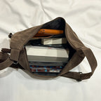 Slouchy suede shoulder bag