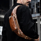 Lightweight leather waist sling