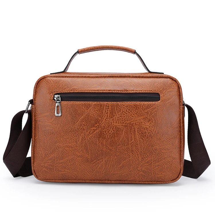 Large leather crossbody bag for women