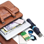 Leather business briefcase