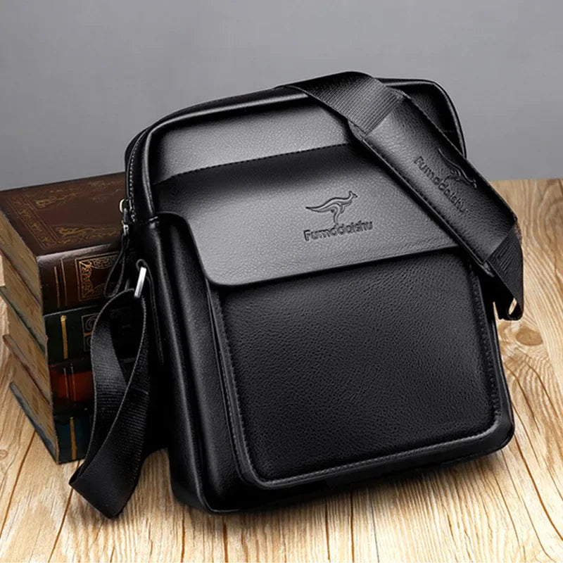 Classic leather crossbody bag