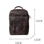 Leather hiking rucksack