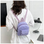 Mini corduroy backpack