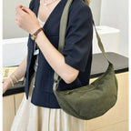 Corduroy handbag with adjustable shoulder strap