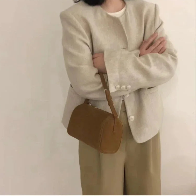 Chic suede purse for night outings