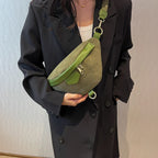 Adjustable corduroy bum bag