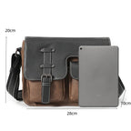 Crossbody leather satchel