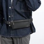 Soft-touch leather bum bag