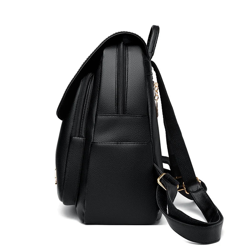 Backpack purse in leather