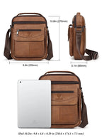 Fashionable leather crossbody bag