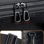 Unisex leather duffle bag
