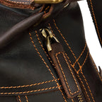 Full leather rucksack backpack
