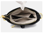 Functional leather crossbody bag