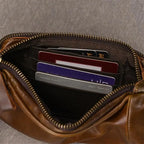 Minimalist leather waist bag