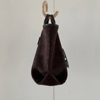 Classic suede tote bag