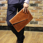 Men's leather clutch bag