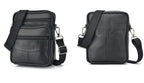 Structured leather crossbody bag