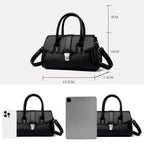 Designer-inspired leather handbag