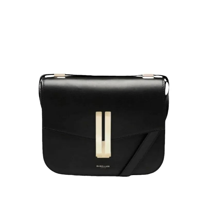 Small structured leather crossbody bag