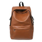 Functional leather backpack