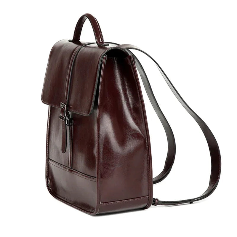 Classic leather satchel