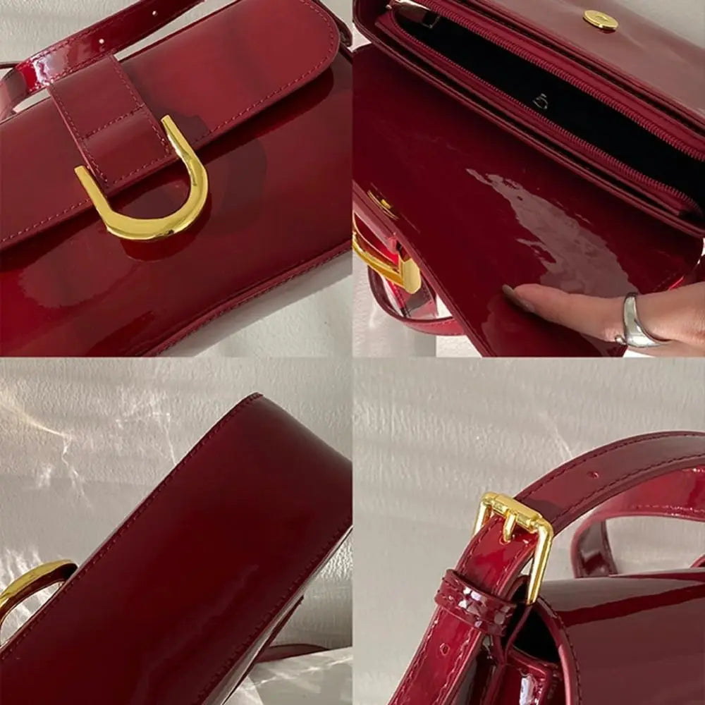 Leather sling purse