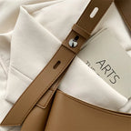 Elegant women's leather tote bag