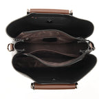 Vintage-inspired leather handbag