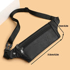 Soft-touch leather bum bag