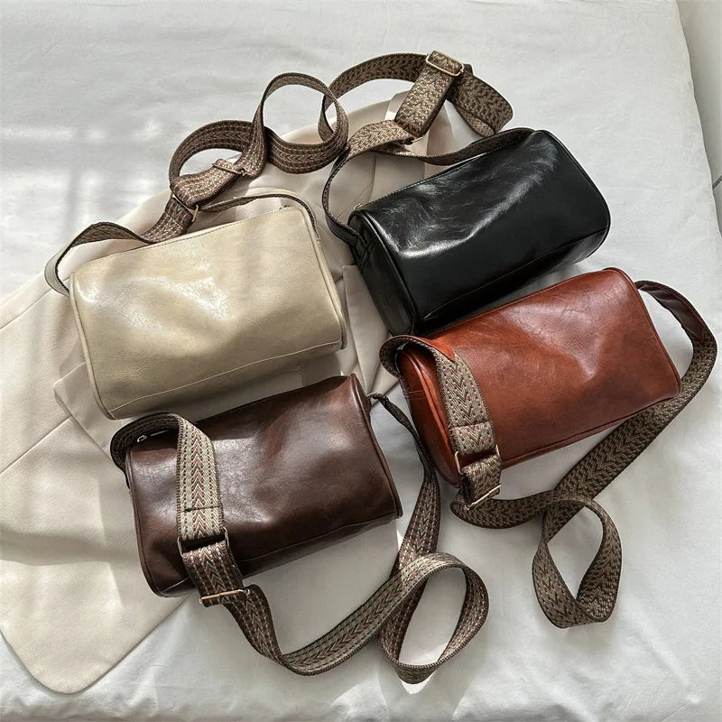 Sleek leather handbag