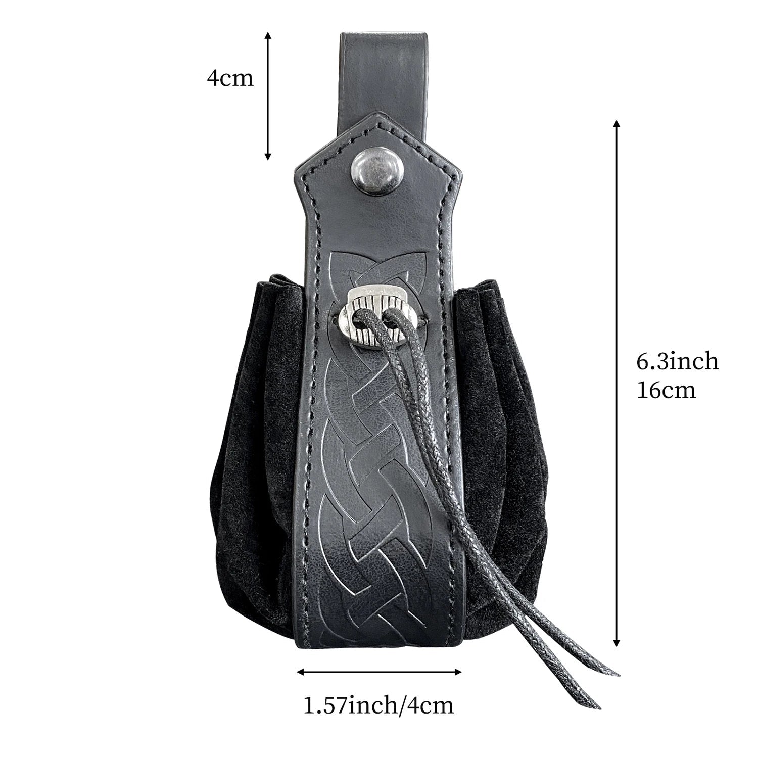 Medieval leather coin pouch