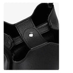 Square leather shoulder bag