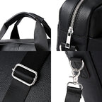 Leather laptop portfolio bag