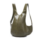 Anti-theft leather backpack
