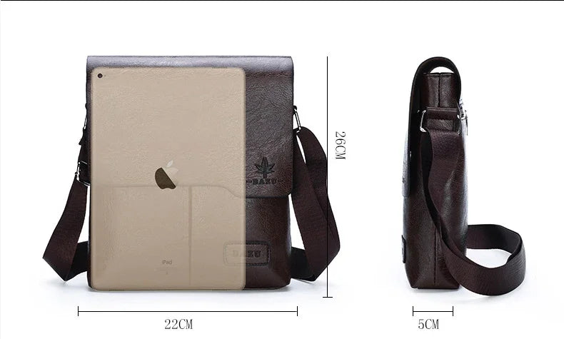 Versatile leather crossbody bag
