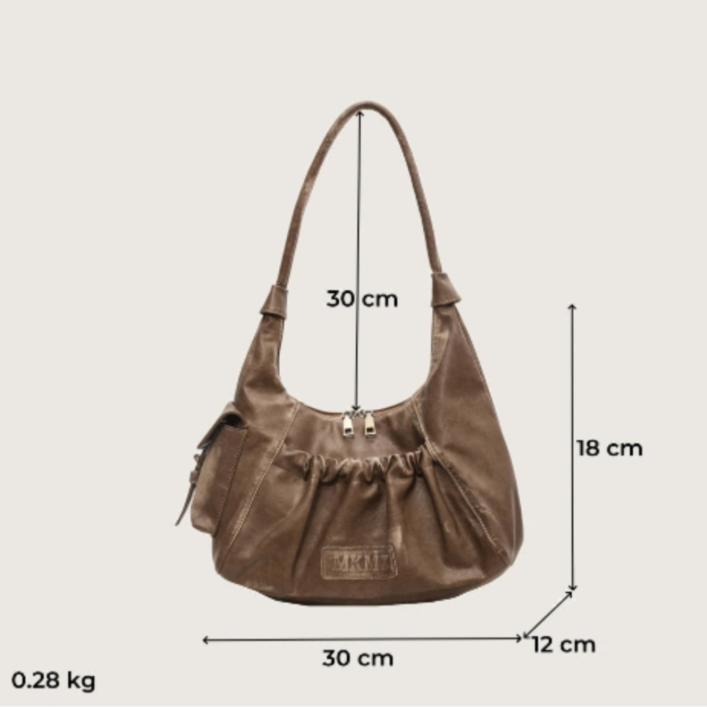 Vintage leather hobo bag