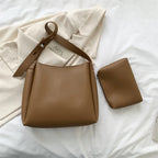 Elegant women's leather tote bag