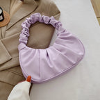 Quilted leather hobo bag